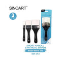 SinoArt Synthetic Brush Set of 3Pcs