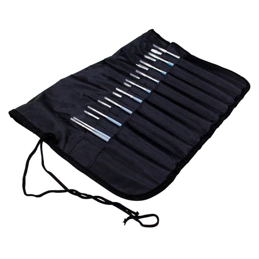 SinoArt Taklon Brush Short Handle Set 18 Pcs
