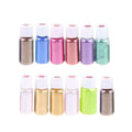 Pack of 12 Mica Powder Pigments Epoxy Resin