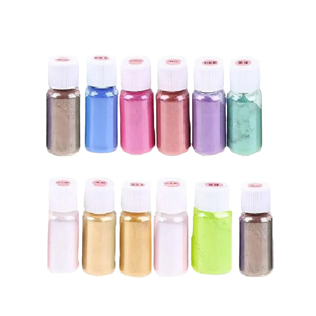Pack of 12 Mica Powder Pigments Epoxy Resin