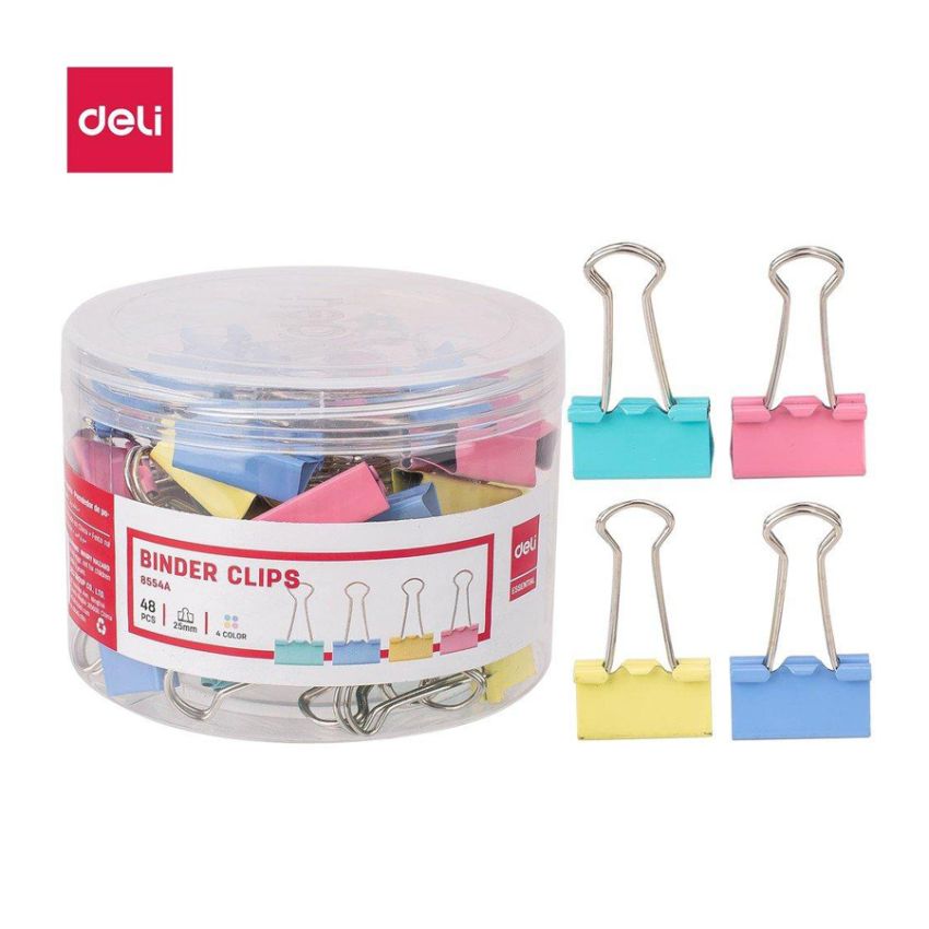 Deli Binder Clips 25mm 48Pcs