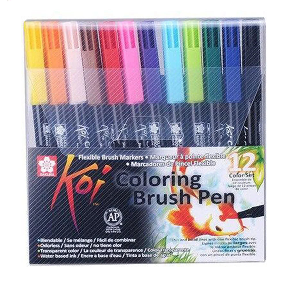 Sakura Koi Coloring Brush Pen Set Of 12