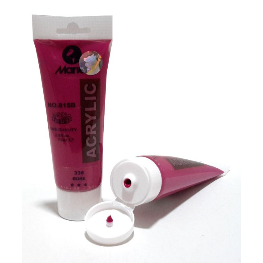 Maries Acrylic Paints 75ml Tube Rose