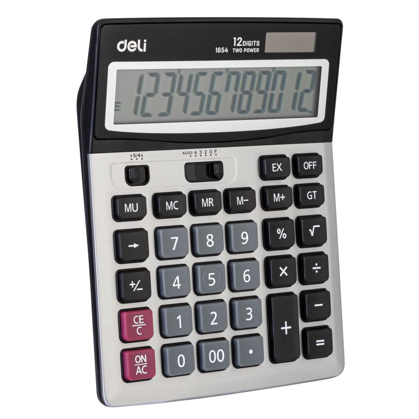 Deli E1654 Calculator Dark Grey
