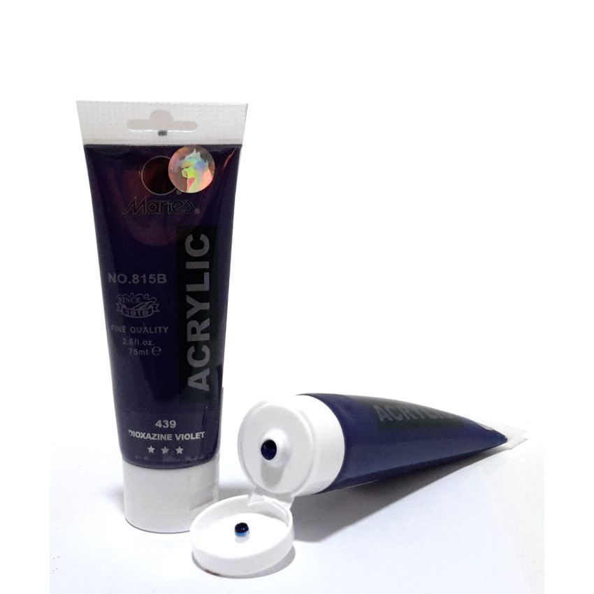 Maries Acrylic Paints 75ml Tube Dioxazine Violet
