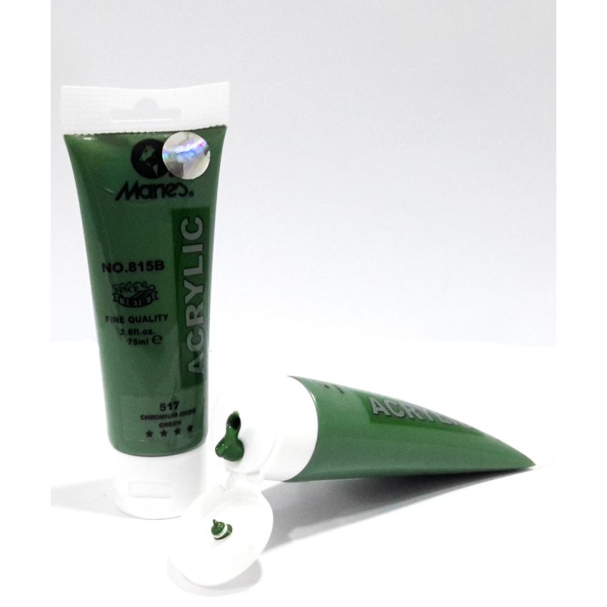 Maries Acrylic Paints 75ml Tube Chromium Oxide Green