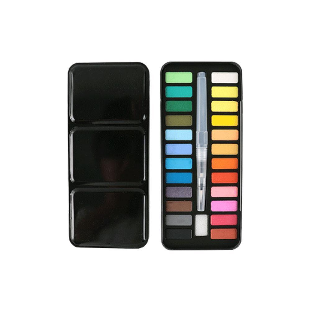 Keep Smiling Watercolor Set – 12, , 24 & 36 Colors in Metal Box