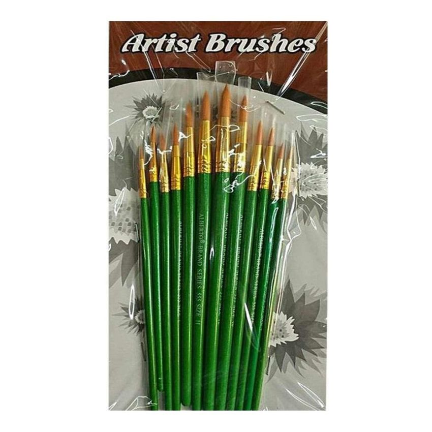 Keep Smiling Single Natural Bristle Oil Painting Stencil Brush