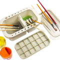 3-in-1 Paint Brush Cleaner Pot with Brush Holder and Mixing Palettes