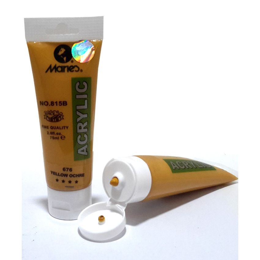 Maries Acrylic Paints 75ml Tube Yellow Ochre