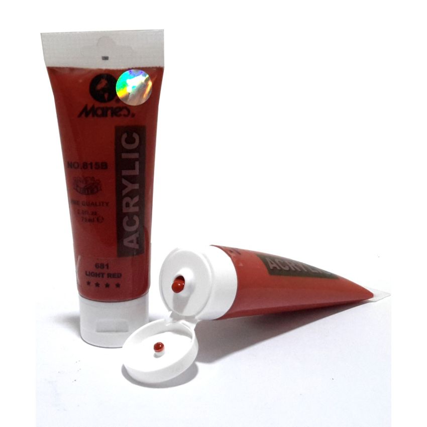 Maries Acrylic Paints 75ml Tube Light Red