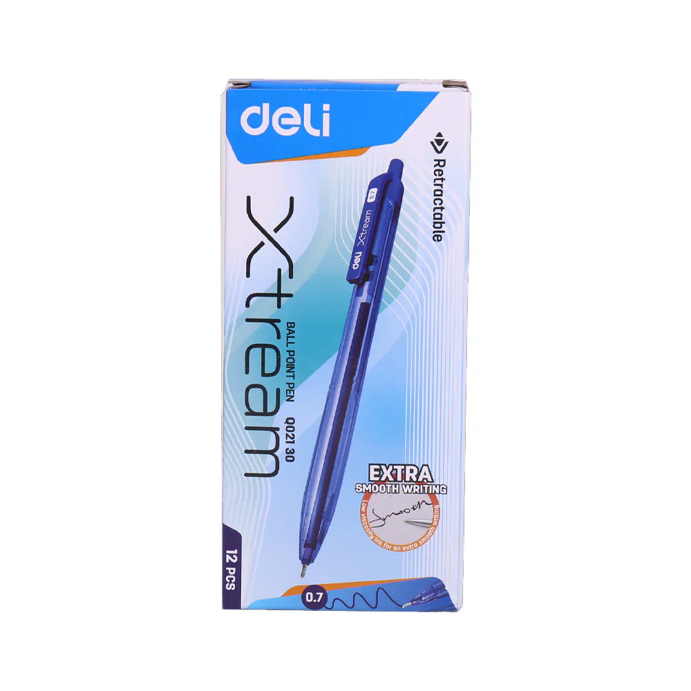 Deli Xtream Retractable Ball Pen 0.7mm – Extra Smooth Writing