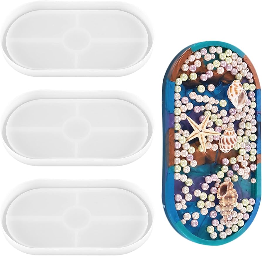 Oval Trinket Tray Silicone Mold (Available in 3 Sizes)