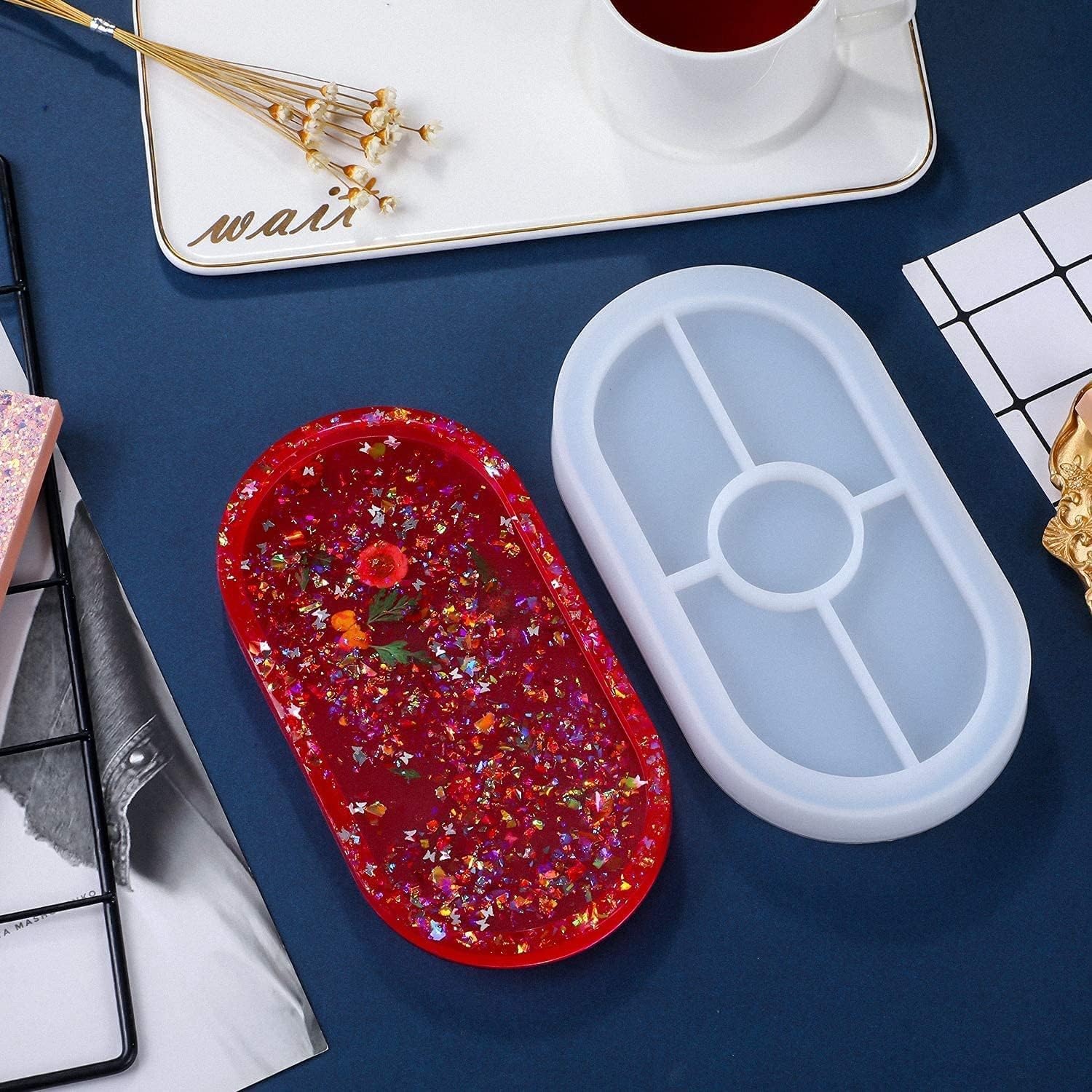 Oval Trinket Tray Silicone Mold (Available in 3 Sizes)