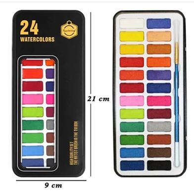 Keep Smiling Watercolor Set – 12, , 24 & 36 Colors in Metal Box