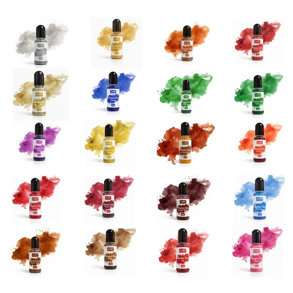 Leader Alcohol Ink Set – 15 & 30 Colors (10ml)
