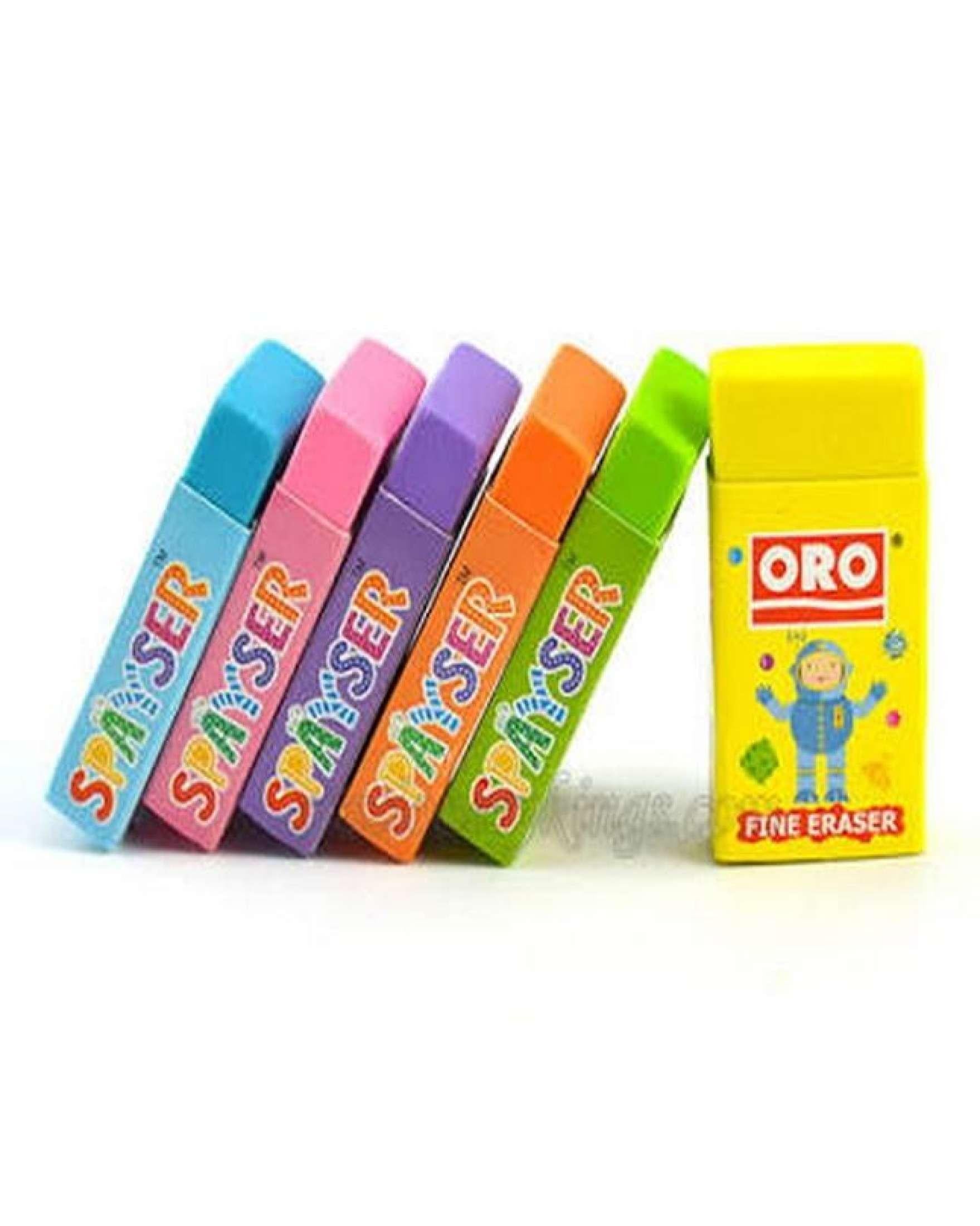 ORO Student Fine Pencil Eraser Box 48 Pieces