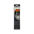 Mont Marte Gallery Series Flat, Round & Fan Brushes Set of 4 Pcs