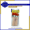 Keep Smiling 4 Pcs Nylon Hair Gesso & Paint Brush Set