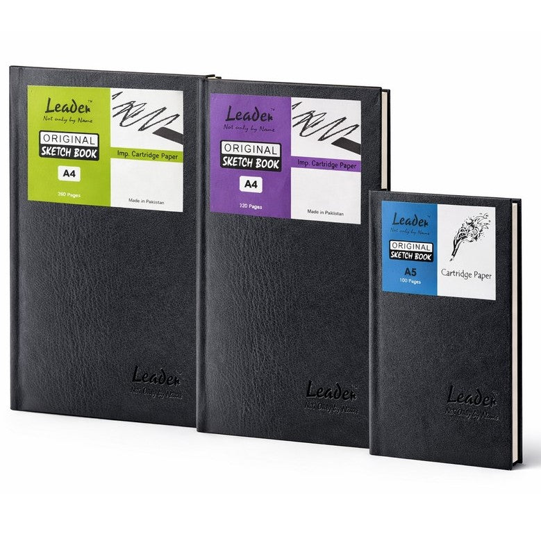 Leader Original Hard Bound Sketch Book – 120 Pages (60 Sheets)