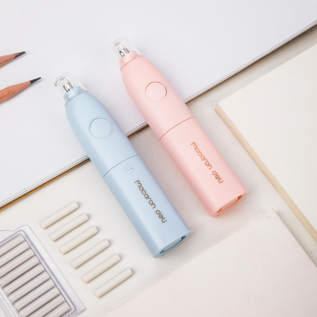 Deli Macaron Electric Eraser