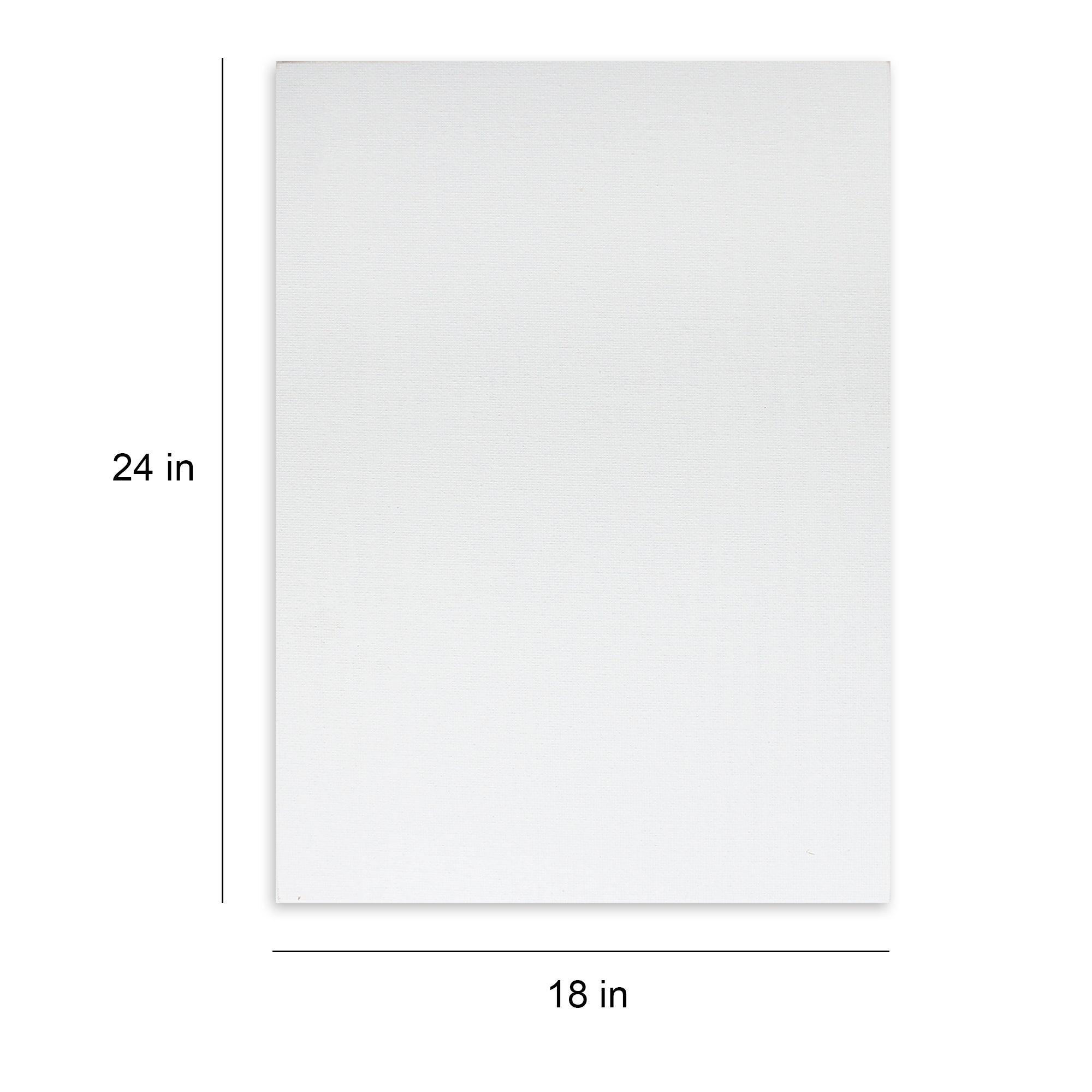 Blank Canvas Board – 18 × 24 Inch Pack of 5