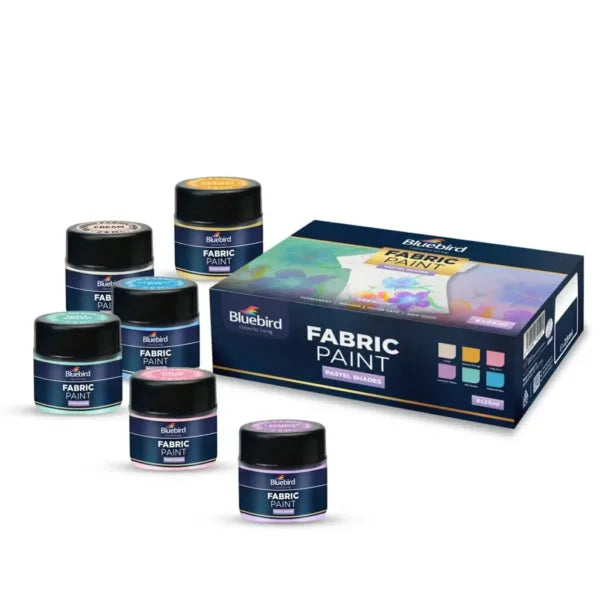 Fabric Paints 25 ml Set of 6 – Pastel shades