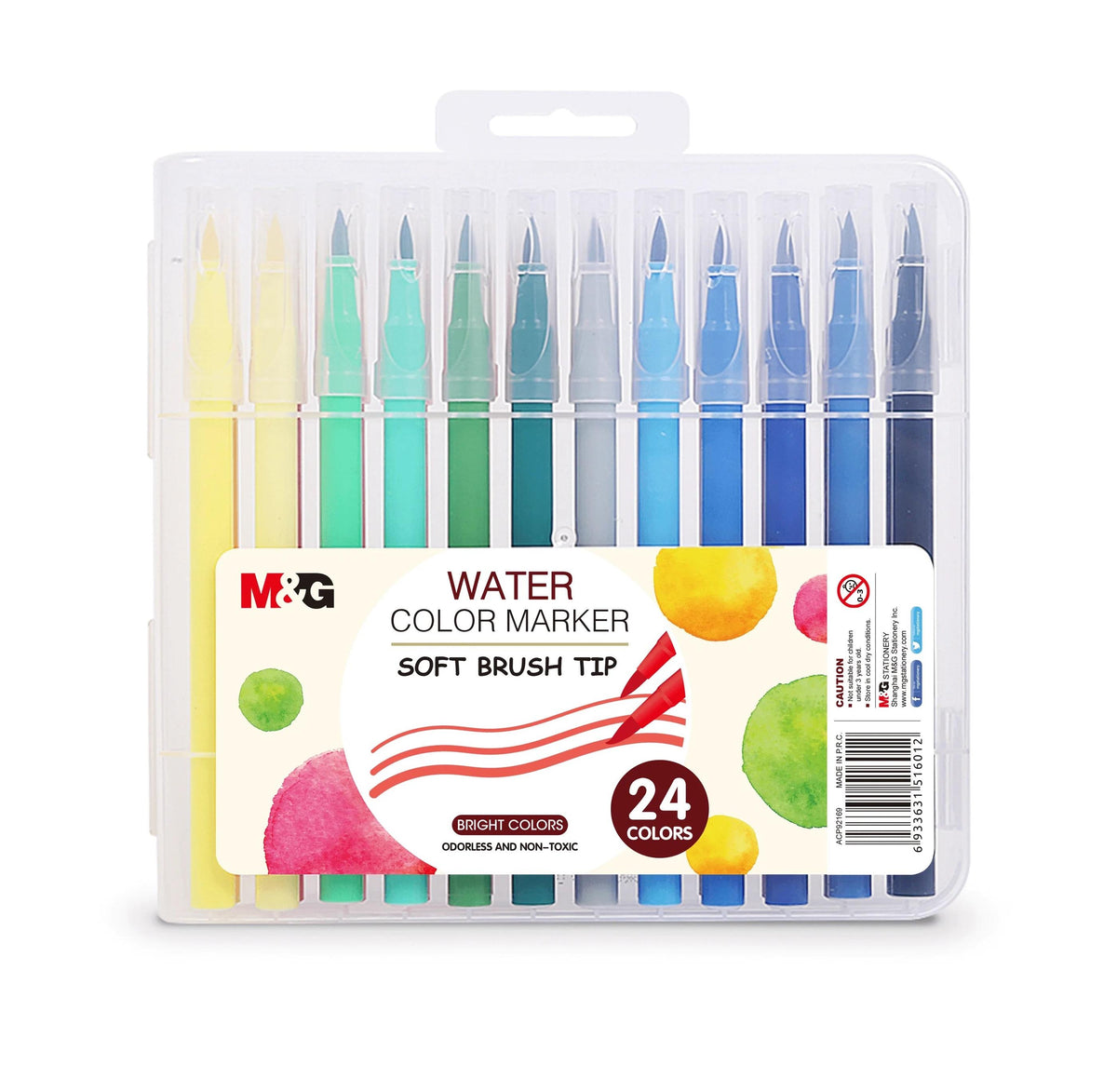 Water Color Markers – Soft Brush Tip (24 Colours)