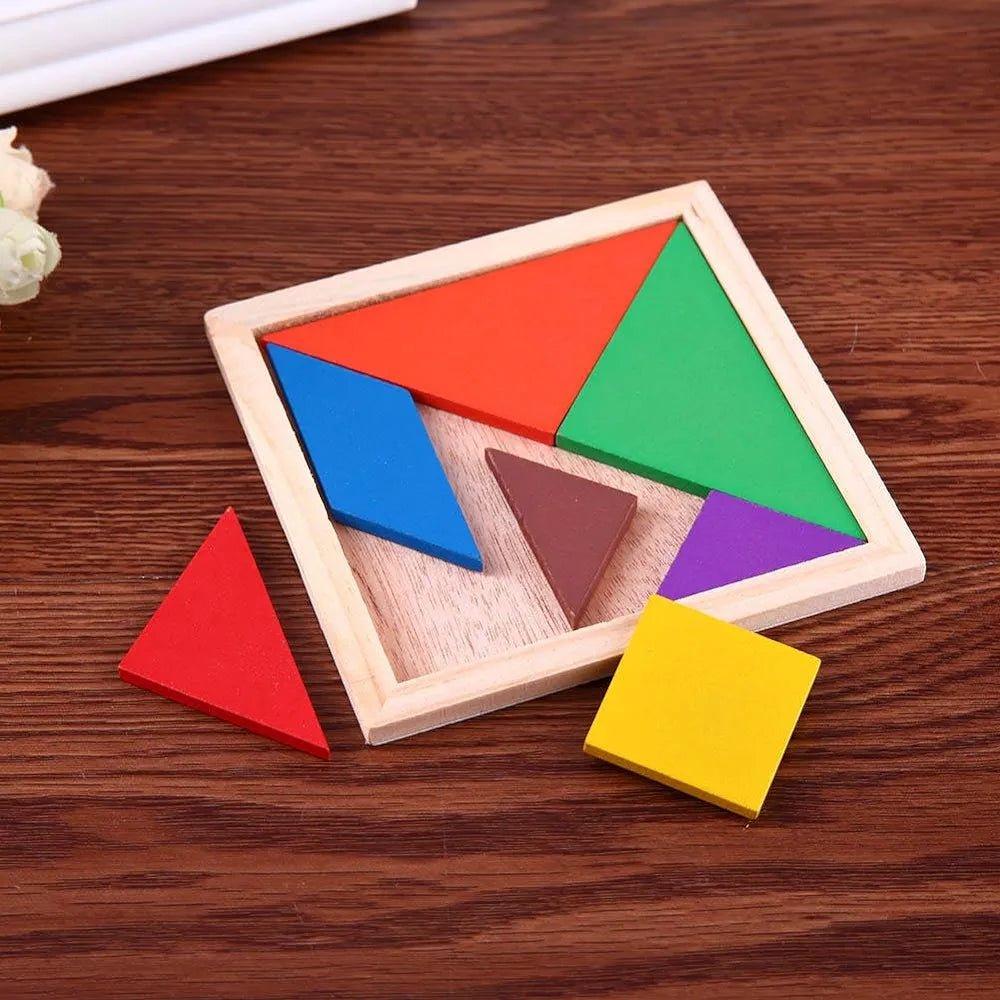 Wooden Tangram Shape Puzzle
