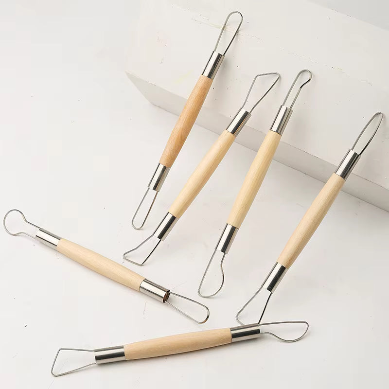 Wire & Clay Tool Set 6 Pieces Professional Sculpting Tools