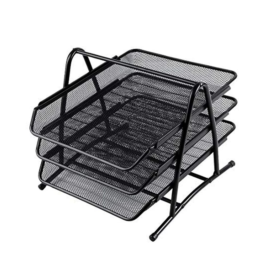 3-Tier Letter Tray Organizer  Desktop Document Holder