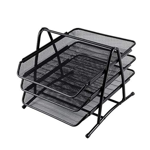3-Tier Letter Tray Organizer  Desktop Document Holder