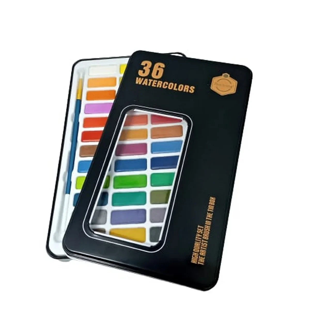 Keep Smiling Watercolor Set – 12, , 24 & 36 Colors in Metal Box