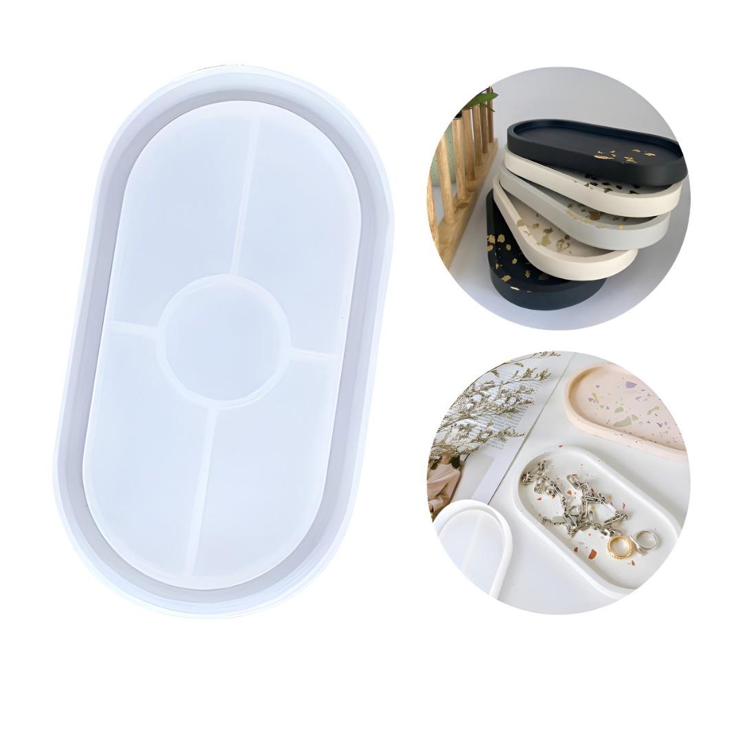 Oval Trinket Tray Silicone Mold (Available in 3 Sizes)