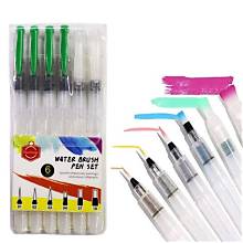 Keep Smiling Set of 6 Water Brush Pens – Watercolor Brush Markers