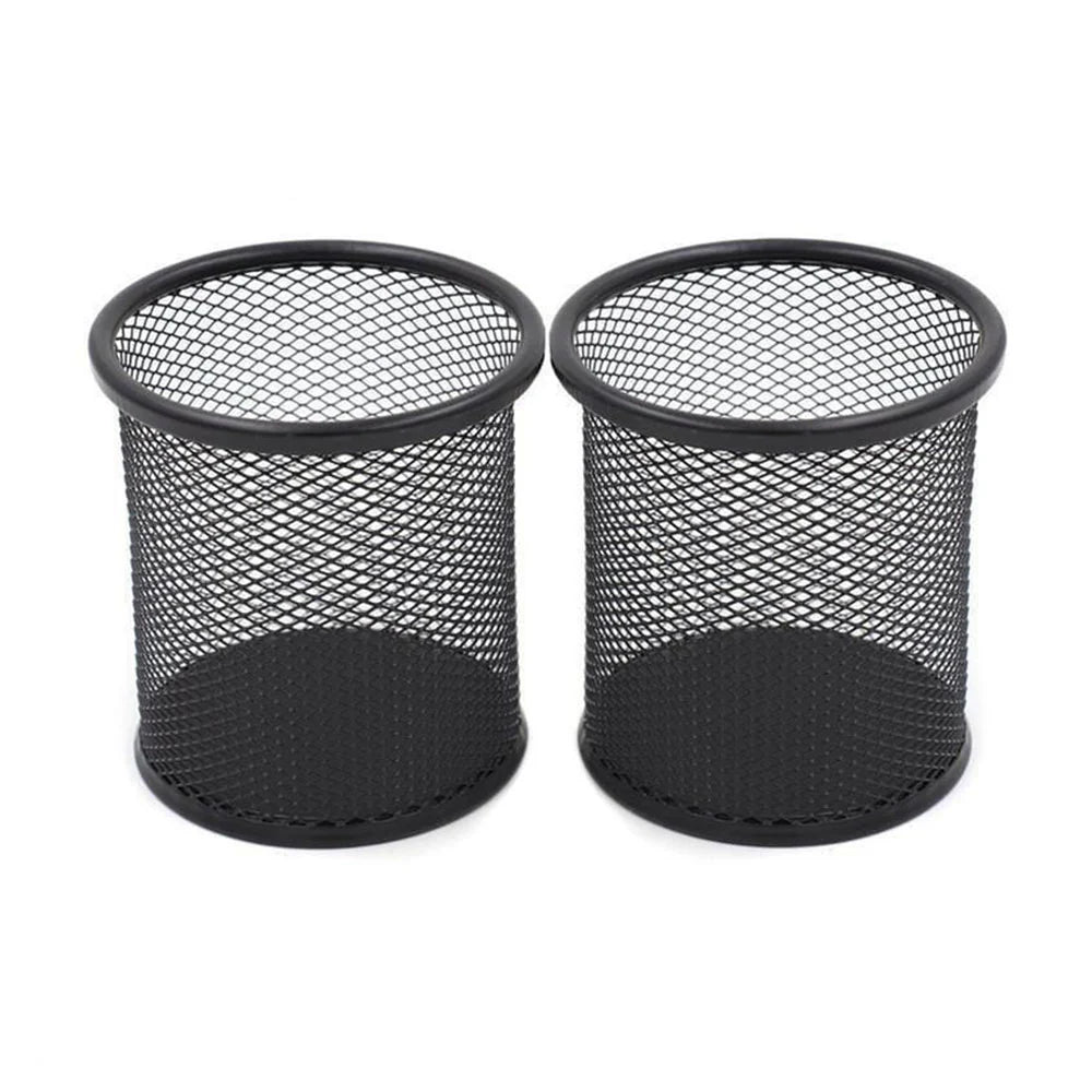 Pen Stand Stationary Holder Pack of 2 Metal Mesh