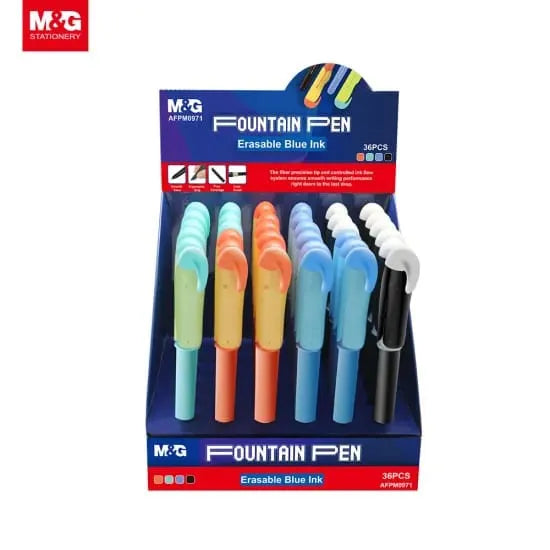 M&G Fountain Pen   with inserted cartridge inside