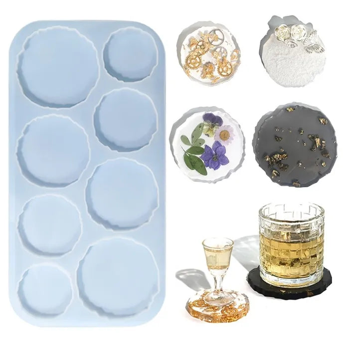 Irregular Silicone Coaster Mold 4 in 1 (8 Cavity)