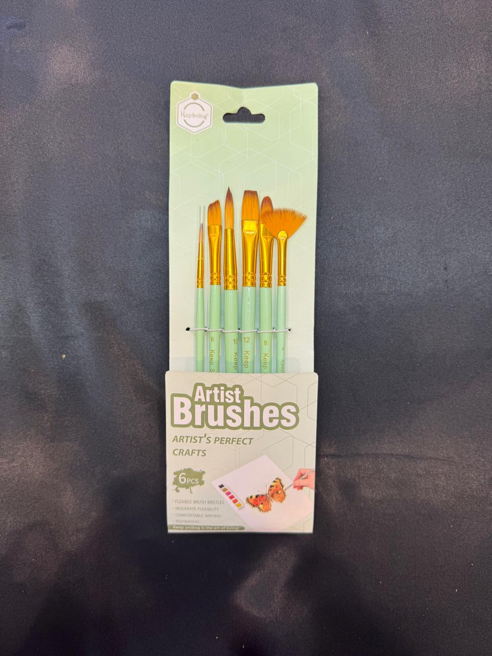 10 Pieces Multi-Shape Paint Brushes