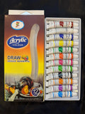 Acrylic Paints Set 12 Colors x 12ml