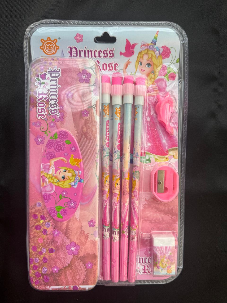 Princess Rose Kids Stationery Set