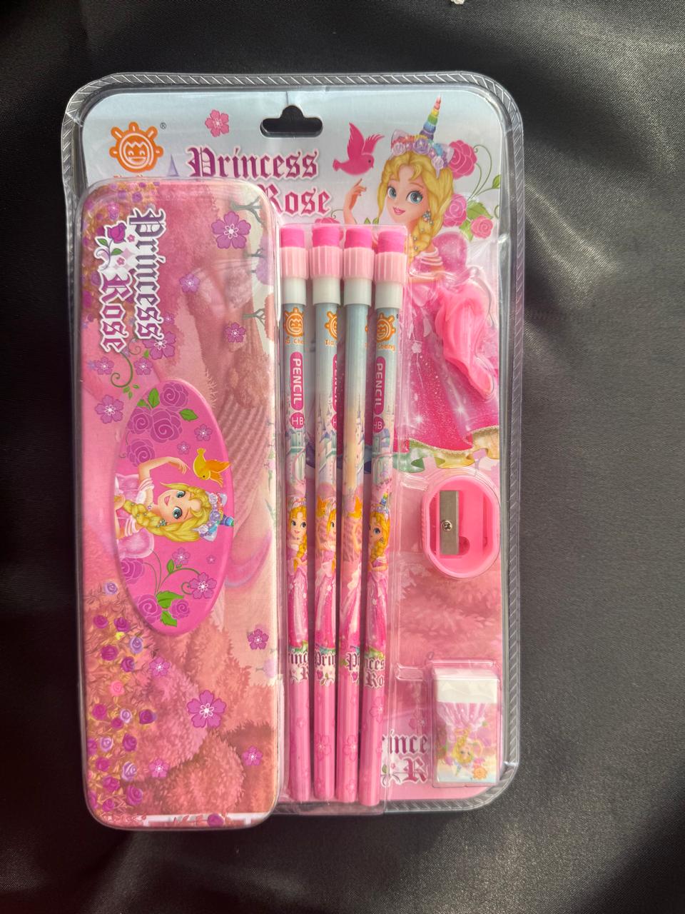 Princess Rose Kids Stationery Set