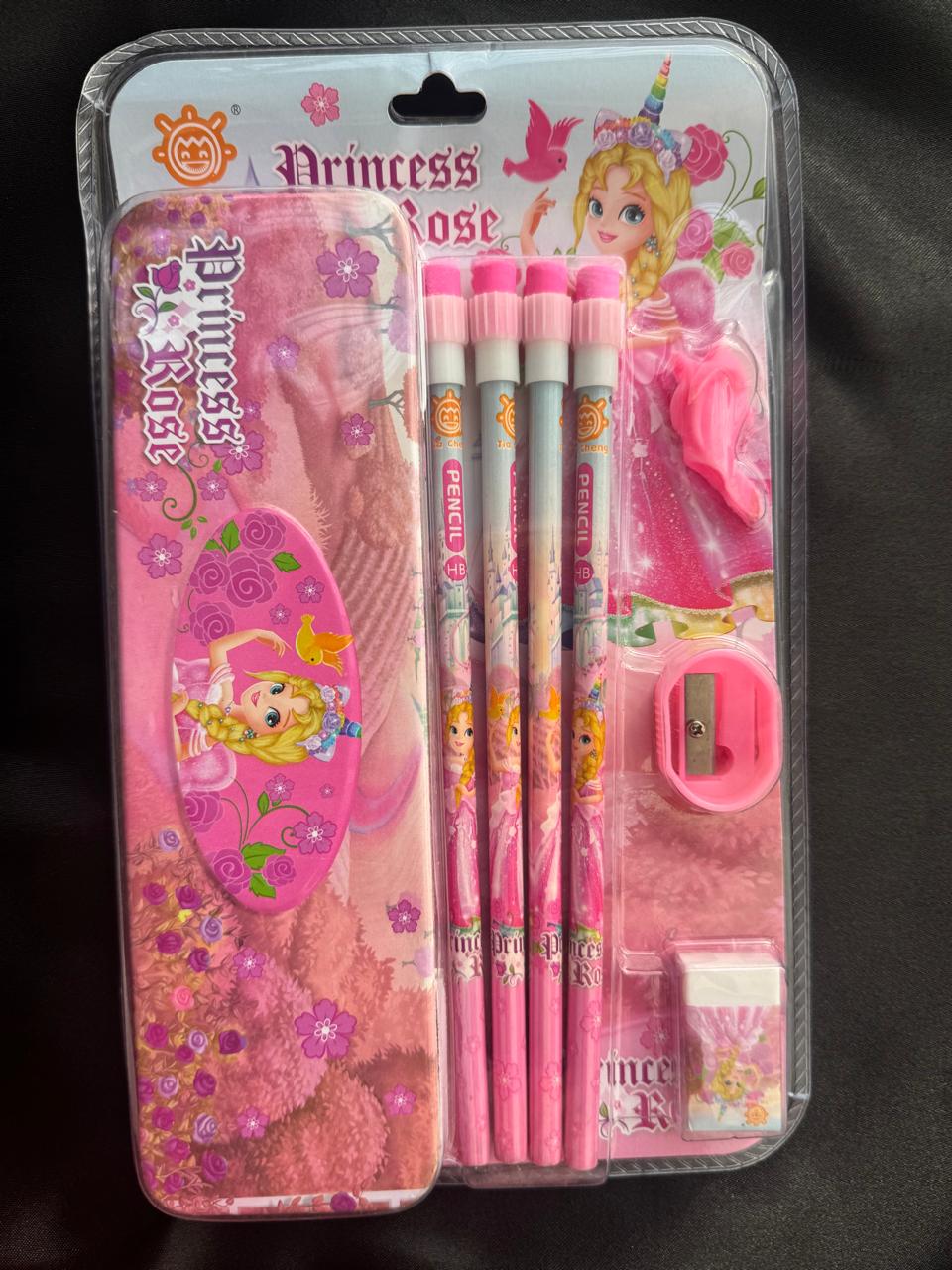 Princess Rose Kids Stationery Set