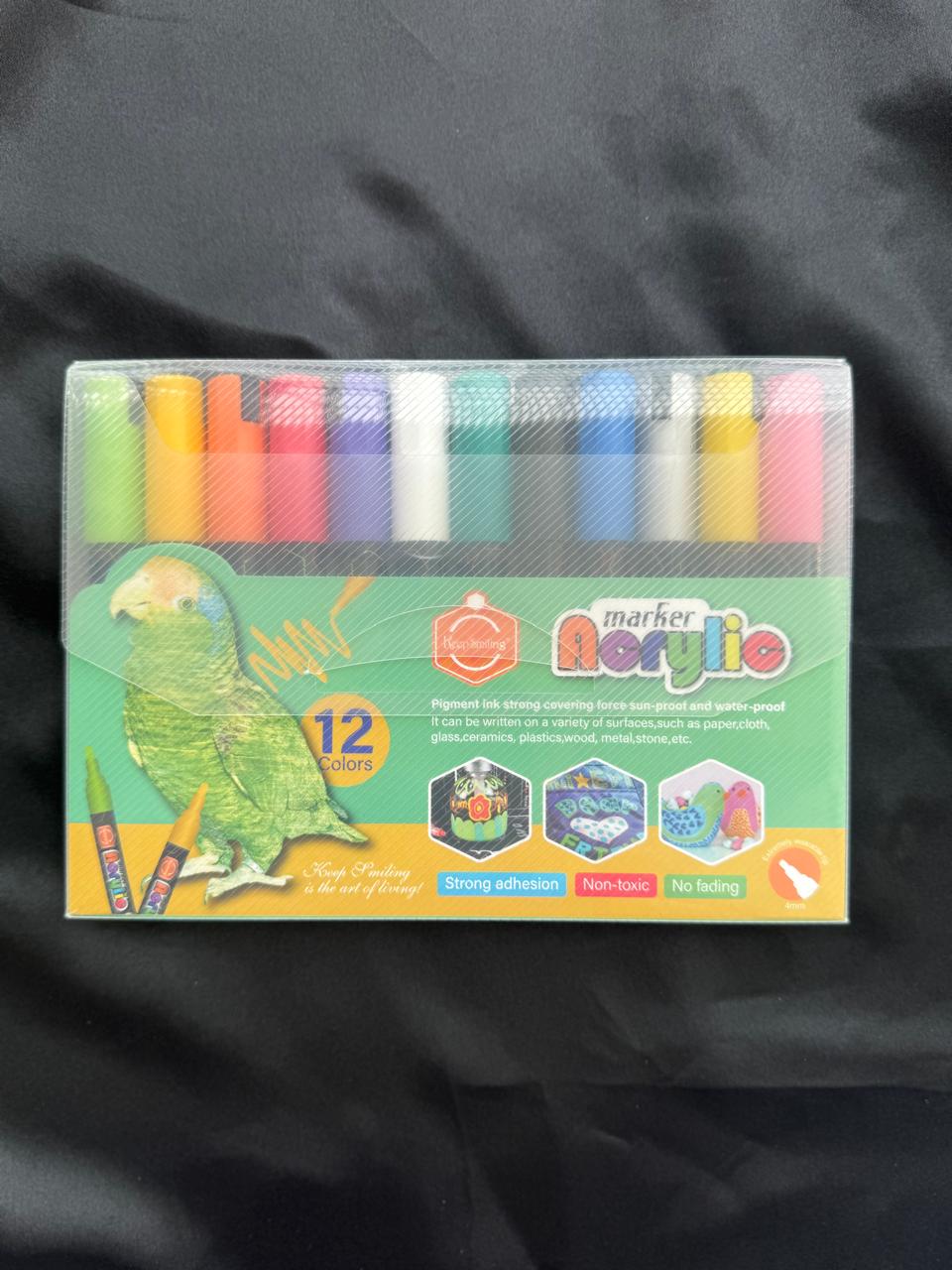 Keep Smiling Acrylic Paint Marker Set of 24 Colors