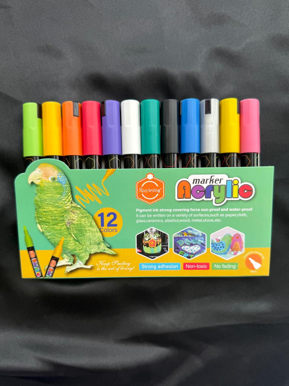 Keep Smiling Acrylic Paint Marker Set of 24 Colors