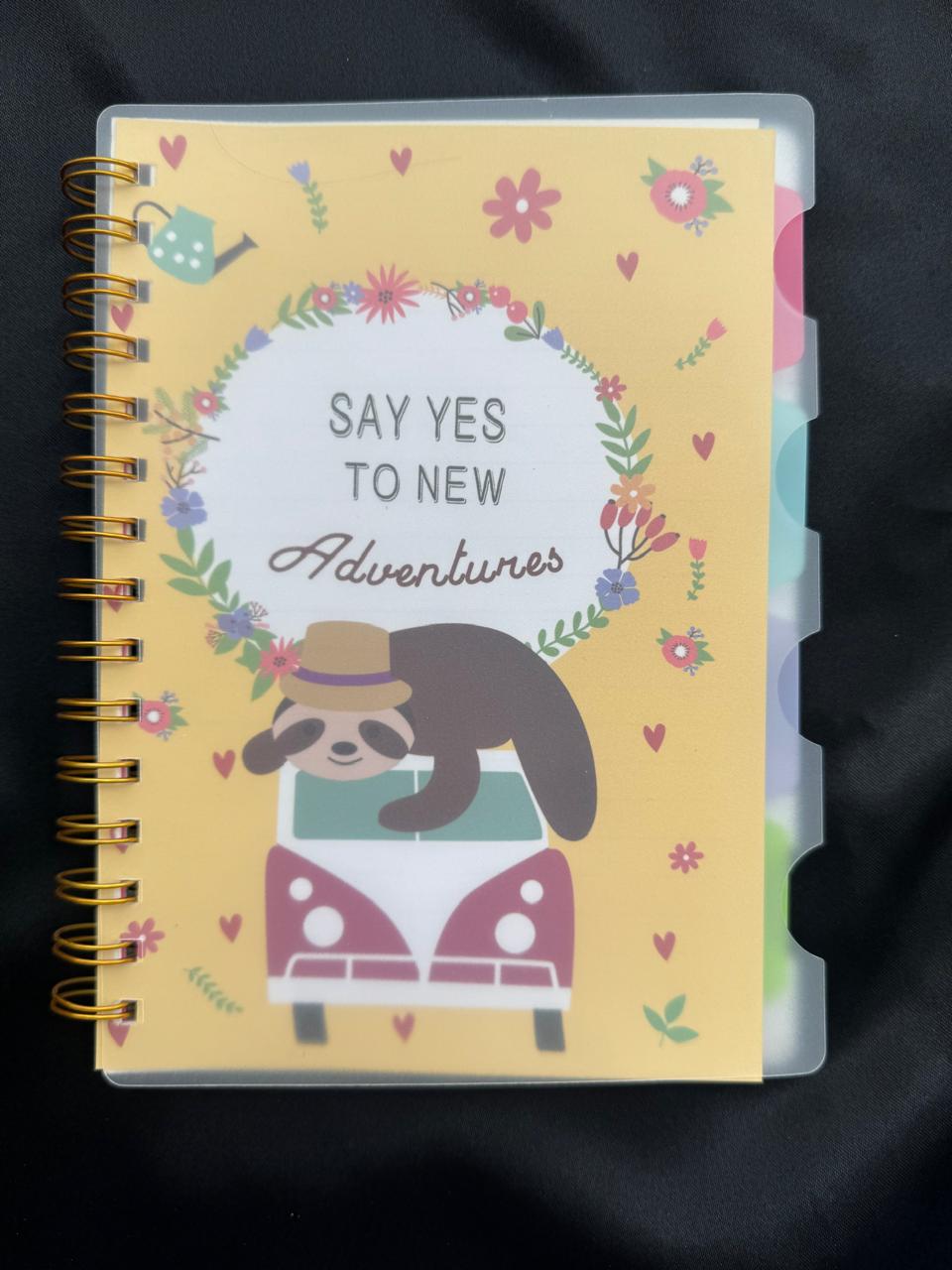 New Adventures Spiral Notebook with Dividers A5