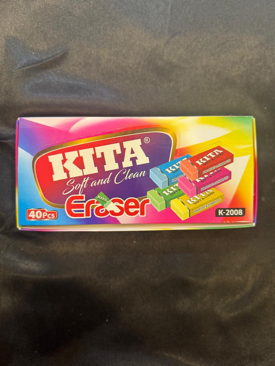 KITA Soft & Clean Eraser Box 40 Pieces -K2008