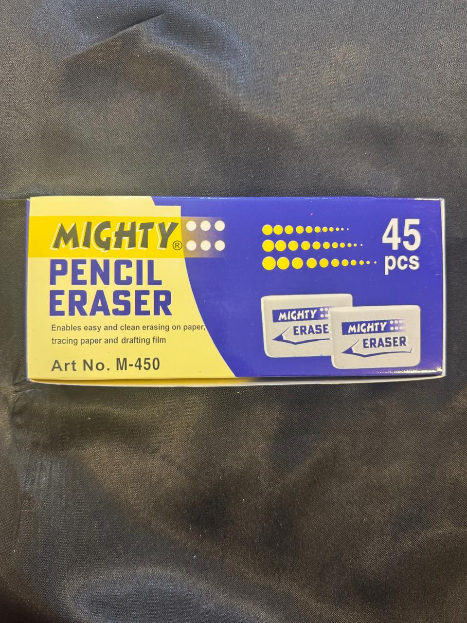 Mighty M-450 Pencil Eraser Box – 45 Pieces