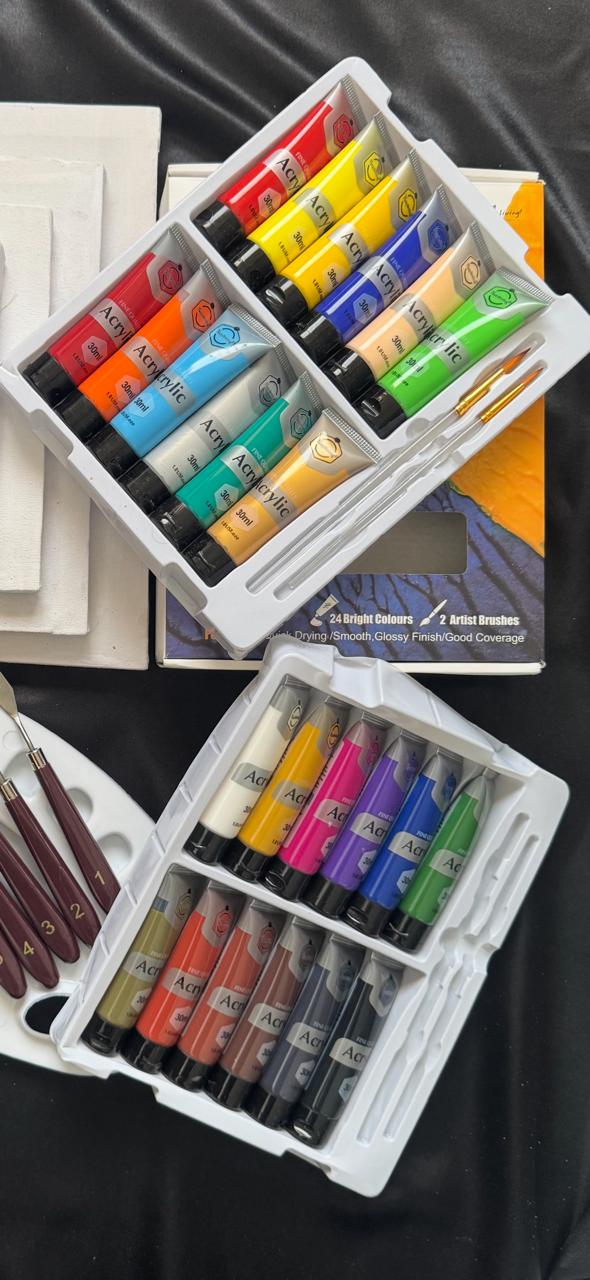 Keep Smiling Acrylic Paints Set 24 Colors x 30ml