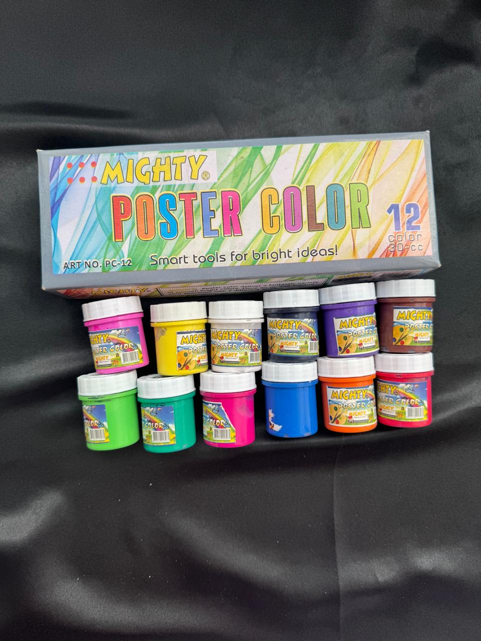 Mighty Poster Paints 12 Colors × 30ml